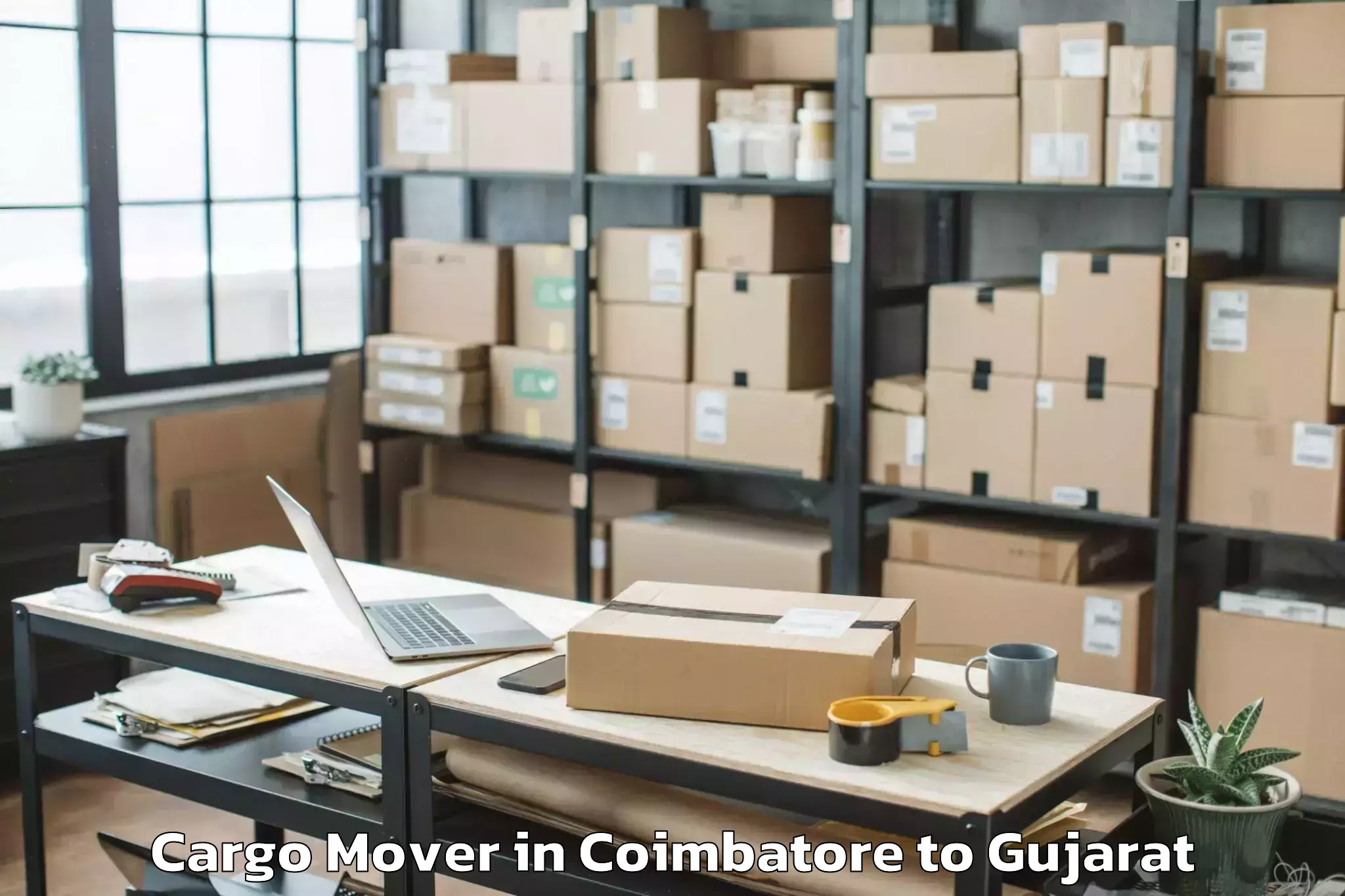 Book Your Coimbatore to Jamkandorna Cargo Mover Today